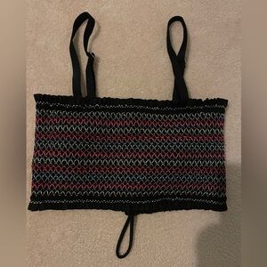 Corset like smocked tube top-medium like new